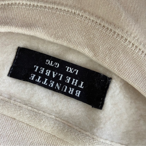BRUNETTE THE LABEL Oversized Cream Colours Sweatshirt Women’s L-XL - Picture 4 of 7